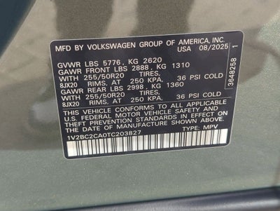 2026 Volkswagen Atlas Cross Sport 2.0T SEL