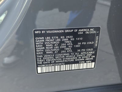 2026 Volkswagen Atlas Cross Sport 2.0T SEL