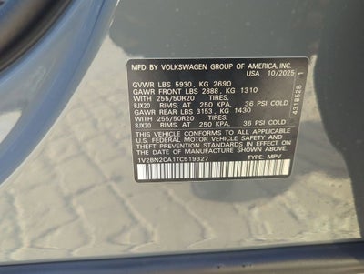 2026 Volkswagen Atlas 2.0T SEL