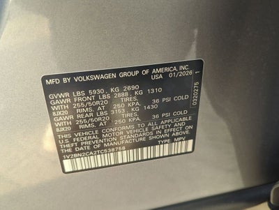 2026 Volkswagen Atlas 2.0T SEL