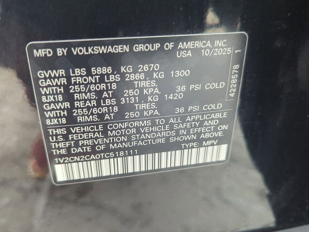 2026 Volkswagen Atlas 2.0T Peak Edition