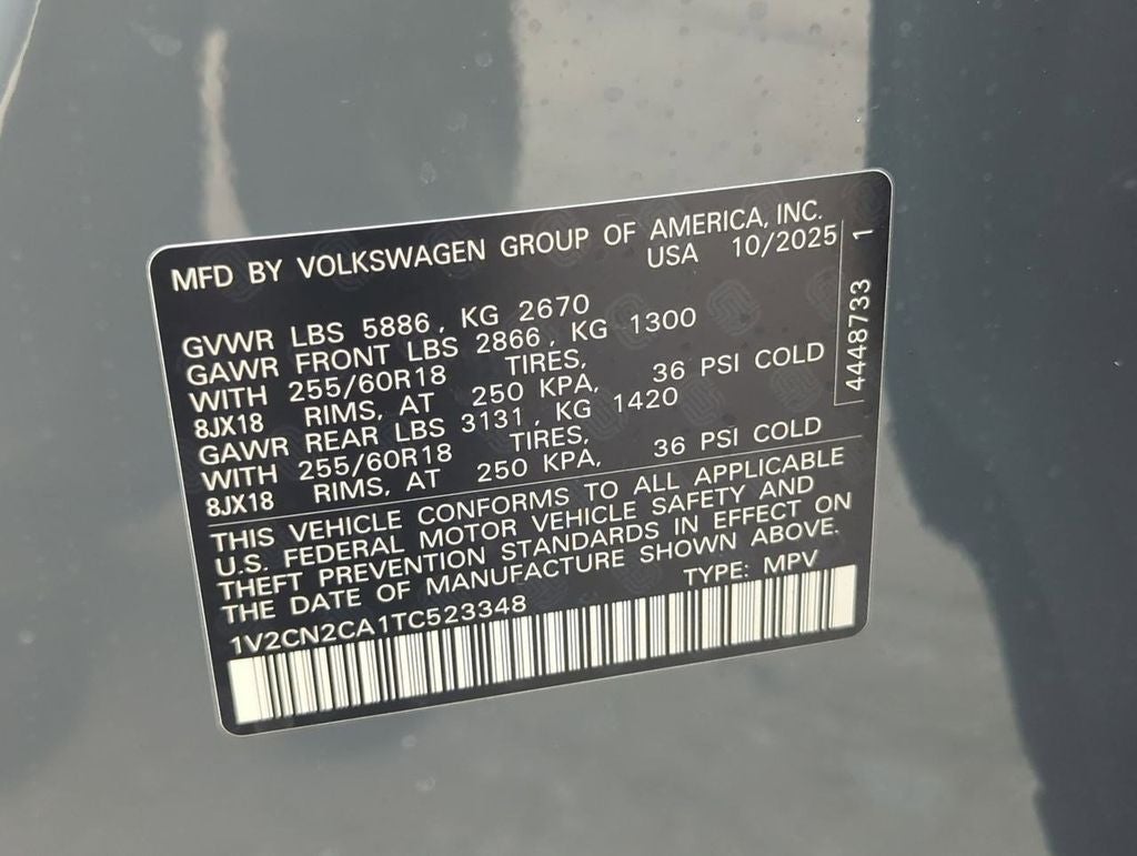 2026 Volkswagen Atlas 2.0T Peak Edition