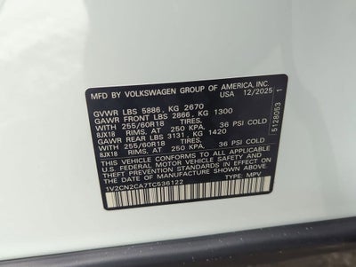 2026 Volkswagen Atlas 2.0T Peak Edition