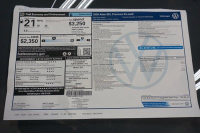 2026 Volkswagen Atlas 2.0T SEL Premium R-Line