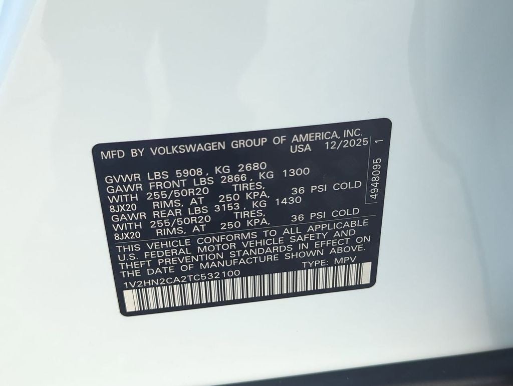 2026 Volkswagen Atlas 2.0T SE w/Technology