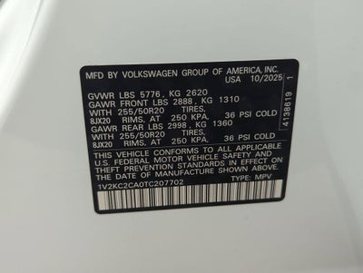 2026 Volkswagen Atlas Cross Sport 2.0T SE w/Technology