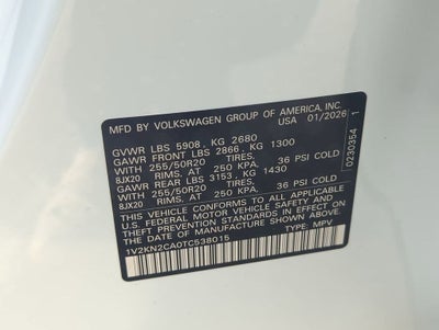 2026 Volkswagen Atlas SE w/Technology