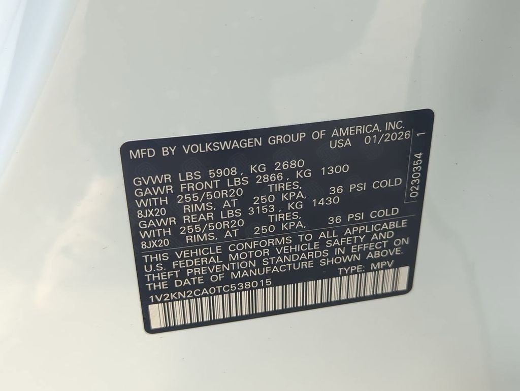 2026 Volkswagen Atlas SE w/Technology