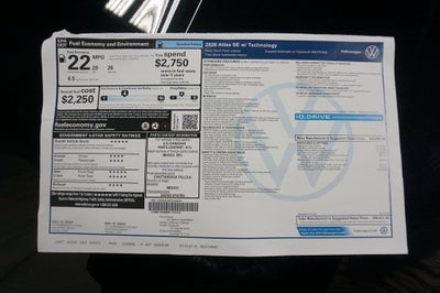 2026 Volkswagen Atlas 2.0T SE w/Technology