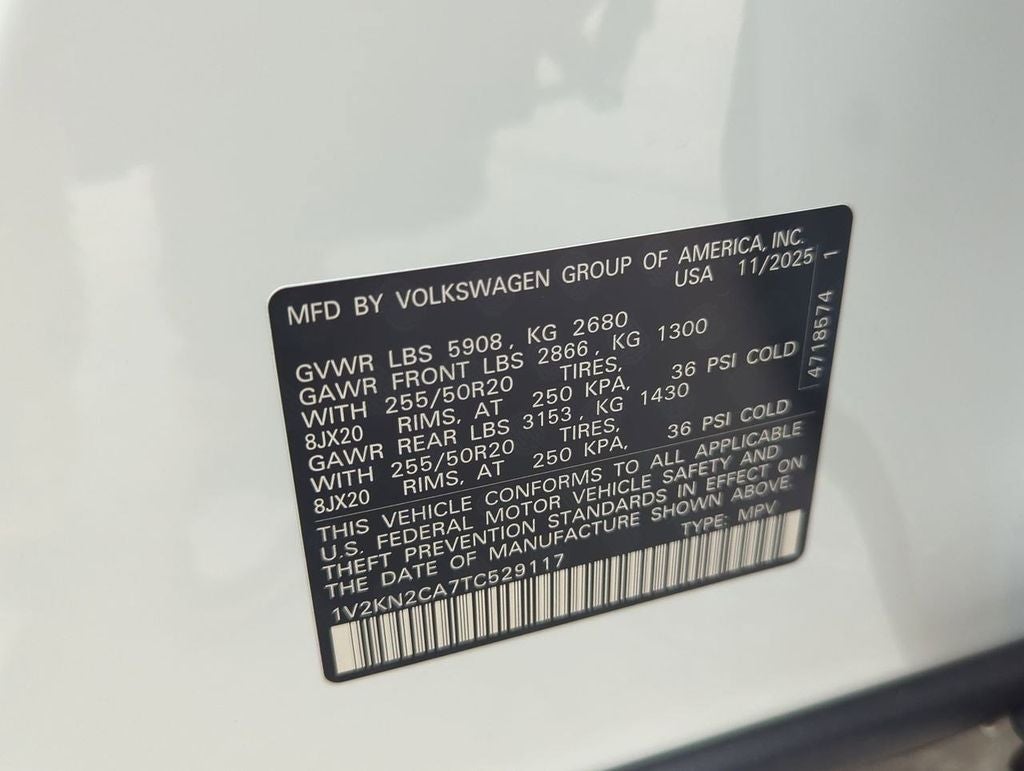 2026 Volkswagen Atlas 2.0T SE w/Technology