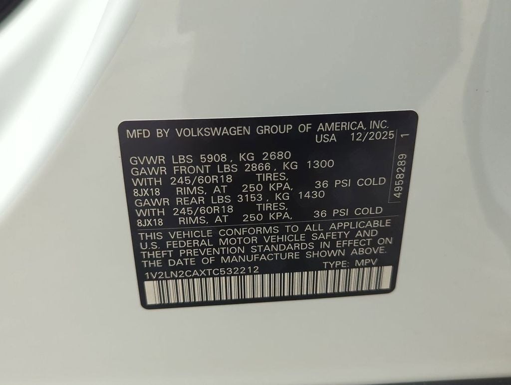 2026 Volkswagen Atlas 2.0T SE