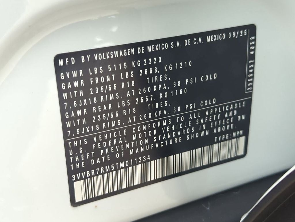 2026 Volkswagen Tiguan 2.0T S