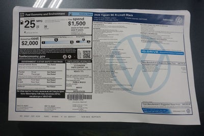 2026 Volkswagen Tiguan 2.0T SE R-Line Black
