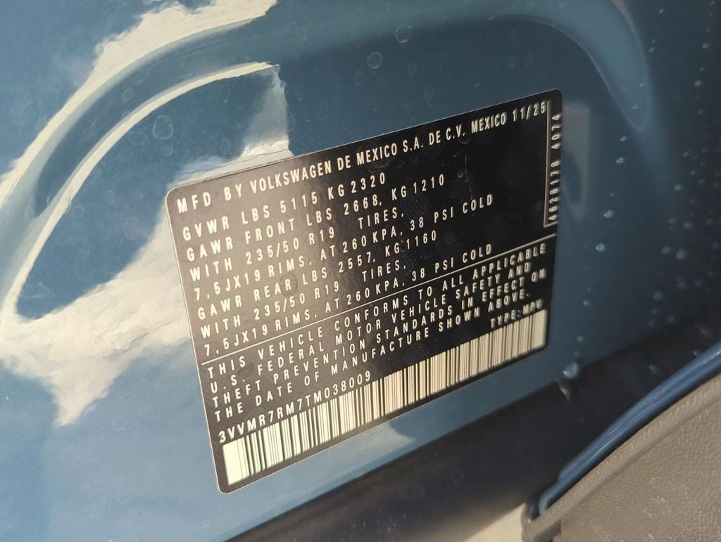 2026 Volkswagen Tiguan 2.0T SE