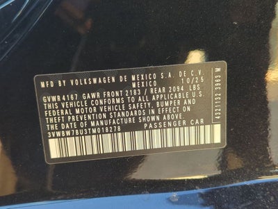 2026 Volkswagen Jetta 1.5T Sport