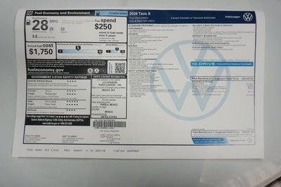 2026 Volkswagen Taos 1.5T S