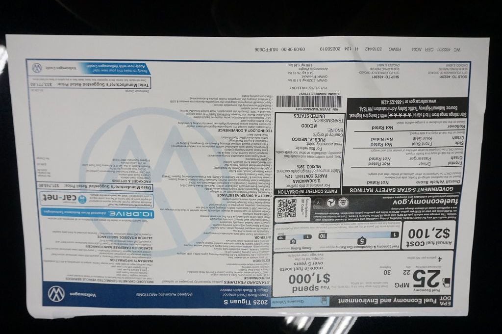 2025 Volkswagen Tiguan 2.0T S