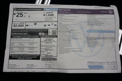 2026 Volkswagen Tiguan 2.0T SE