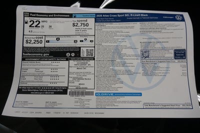 2026 Volkswagen Atlas Cross Sport 2.0T SEL R-Line Black