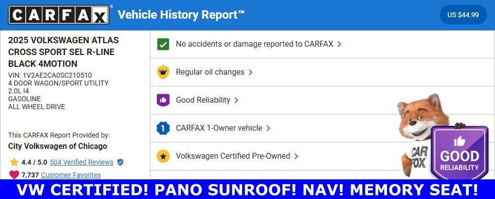 2025 Volkswagen Atlas Cross Sport 2.0T SEL R-Line Black