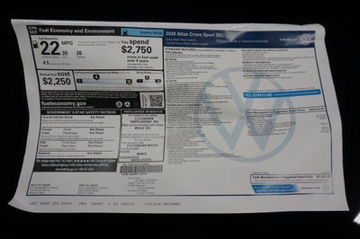 2026 Volkswagen Atlas Cross Sport 2.0T SEL