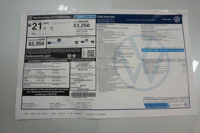 2026 Volkswagen Atlas 2.0T SEL