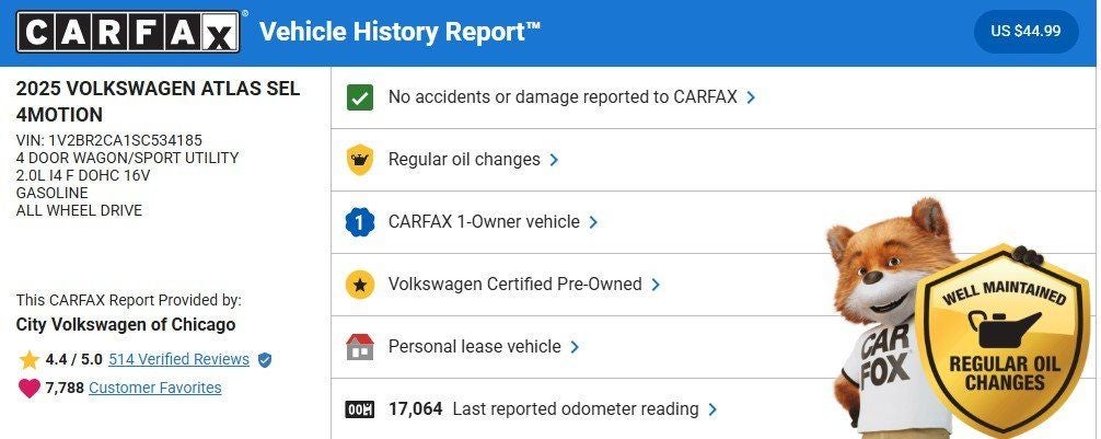 2025 Volkswagen Atlas 2.0T SEL