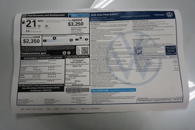 2026 Volkswagen Atlas 2.0T Peak Edition