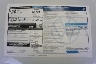 2024 Volkswagen Atlas 2.0T Peak Edition SE w/Technology