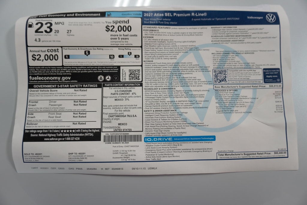2027 Volkswagen Atlas SEL Premium R-Line