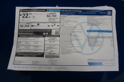 2026 Volkswagen Atlas 2.0T SE w/Technology