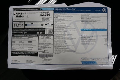 2026 Volkswagen Atlas 2.0T SE w/Technology