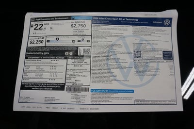 2026 Volkswagen Atlas Cross Sport 2.0T SE w/Technology