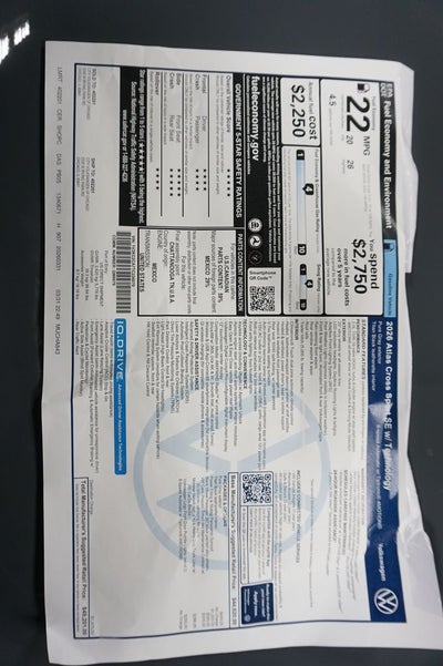 2026 Volkswagen Atlas Cross Sport 2.0T SE w/Technology