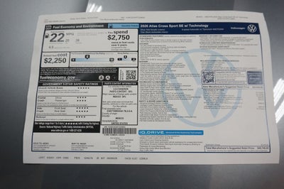 2026 Volkswagen Atlas Cross Sport 2.0T SE w/Technology
