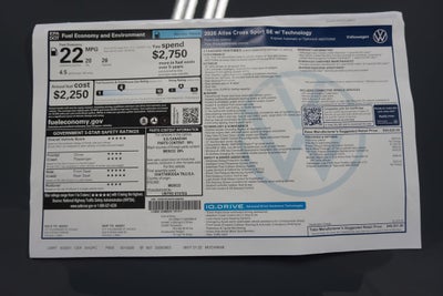 2026 Volkswagen Atlas Cross Sport 2.0T SE w/Technology