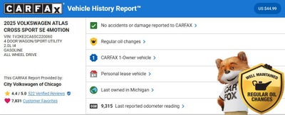 2025 Volkswagen Atlas Cross Sport 2.0T SE w/Technology