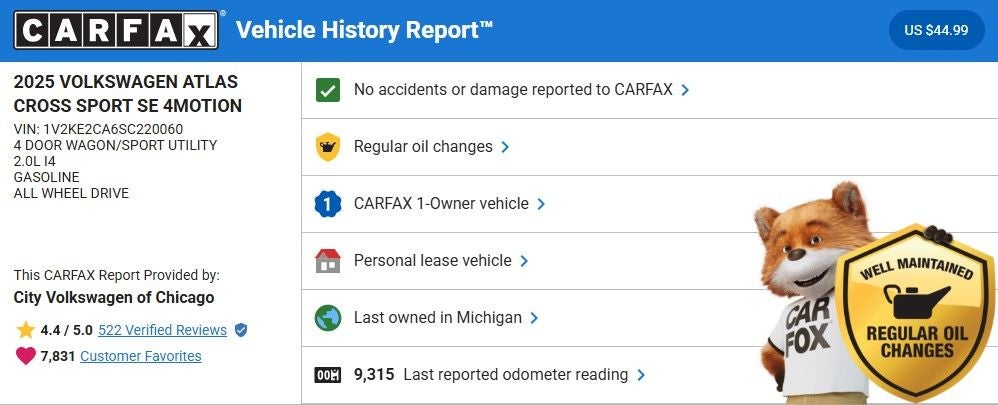 2025 Volkswagen Atlas Cross Sport 2.0T SE w/Technology