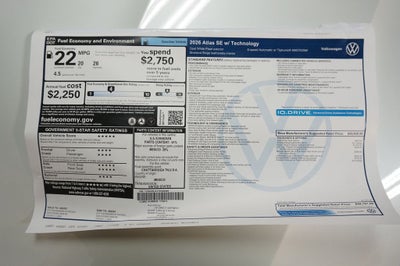 2026 Volkswagen Atlas 2.0T SE w/Technology