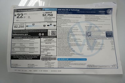 2026 Volkswagen Atlas 2.0T SE w/Technology
