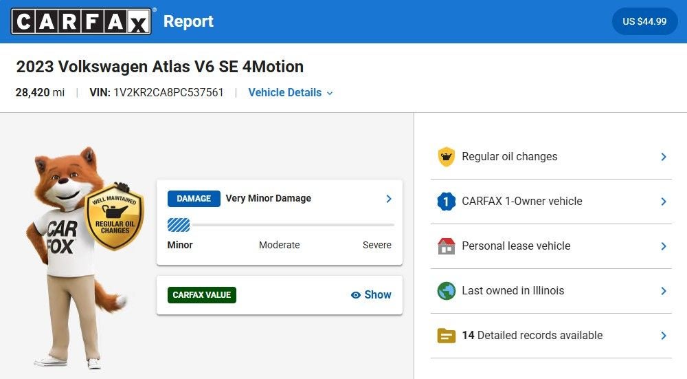 2023 Volkswagen Atlas 3.6L V6 SE w/Technology
