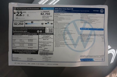 2026 Volkswagen Atlas Cross Sport 2.0T SE