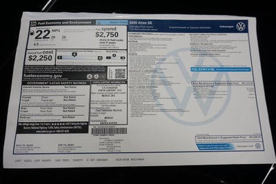 2026 Volkswagen Atlas 2.0T SE