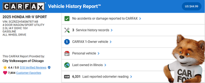 2025 Honda HR-V Sport