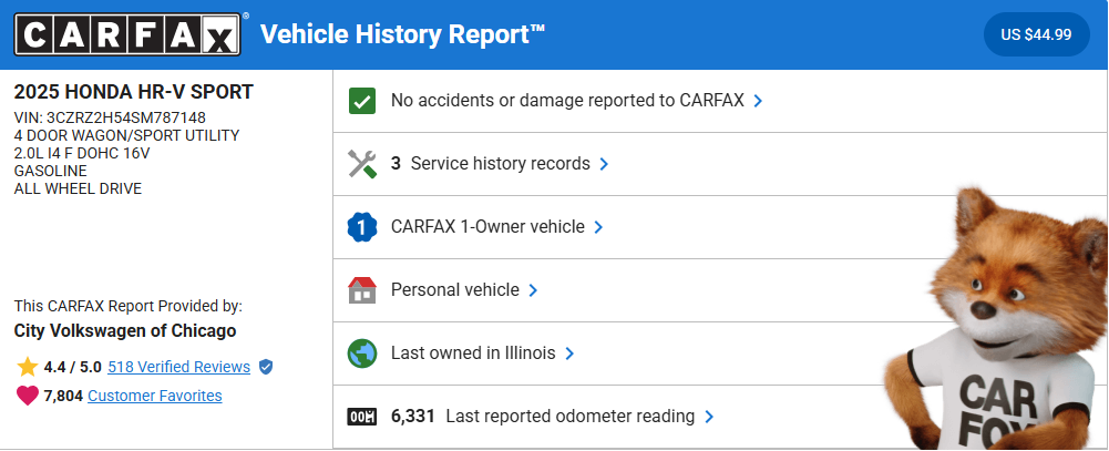 2025 Honda HR-V Sport