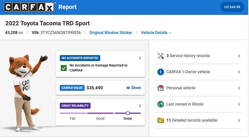 2022 Toyota Tacoma TRD Sport V6