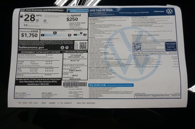2026 Volkswagen Taos 1.5T SE Black