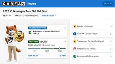 2023 Volkswagen Taos 1.5T SEL