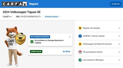 2024 Volkswagen Tiguan 2.0T SE