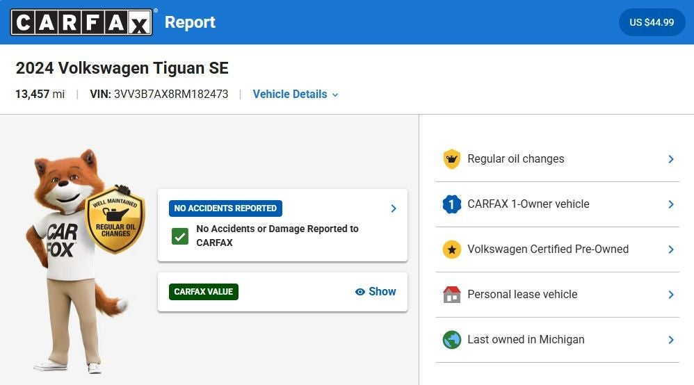 2024 Volkswagen Tiguan 2.0T SE